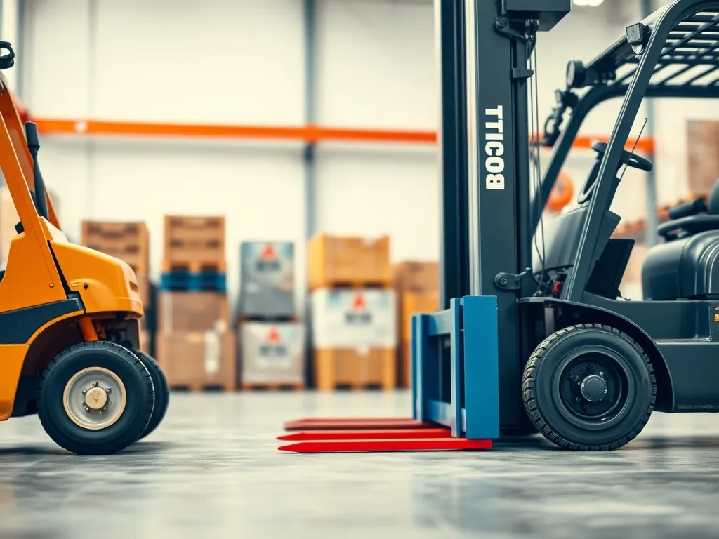 Ile waży wózek widłowy? Porównanie typów i mas