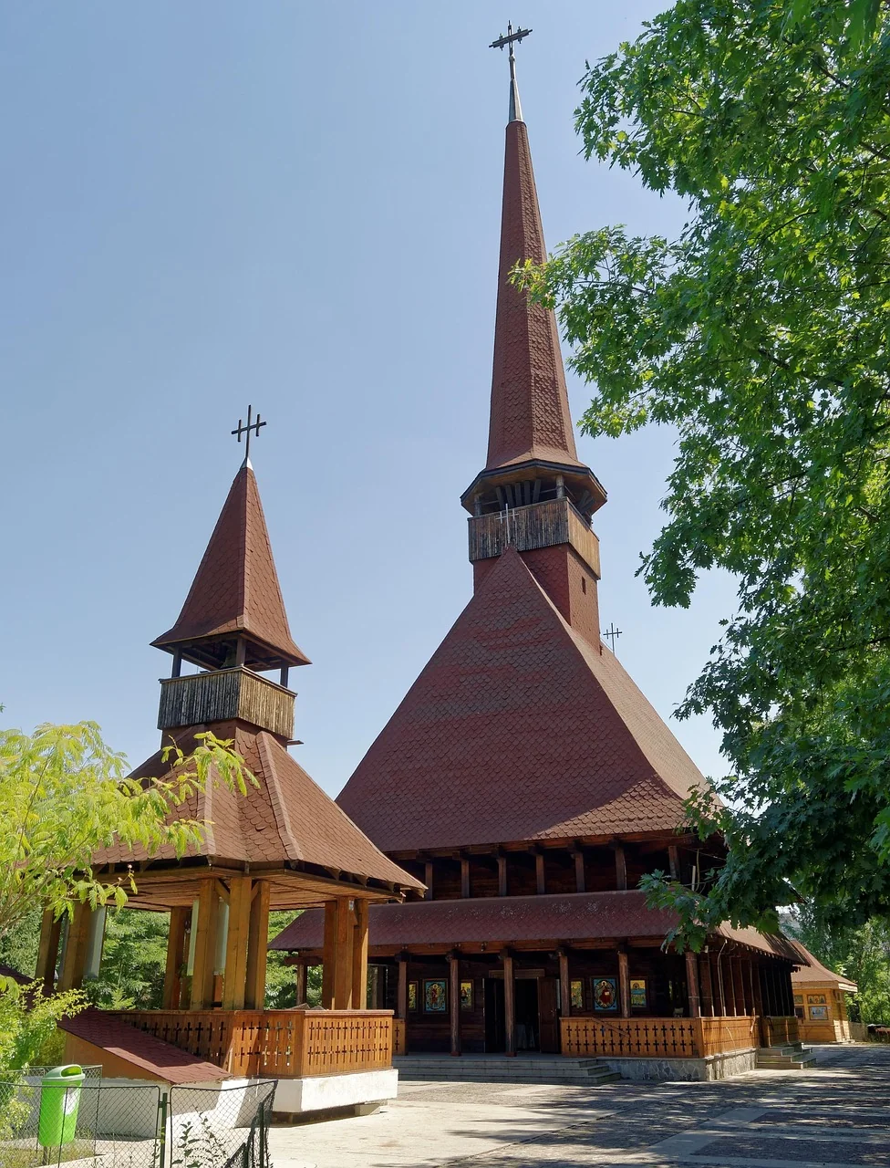 Budowa rustykalnej altany z bali w leśnej scenerii, z widocznymi detalami konstrukcyjnymi i ciesielskimi.